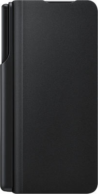 Samsung Flip Cover with Pen Book Δερμάτινο Μαύρο (Galaxy Z Fold 3)