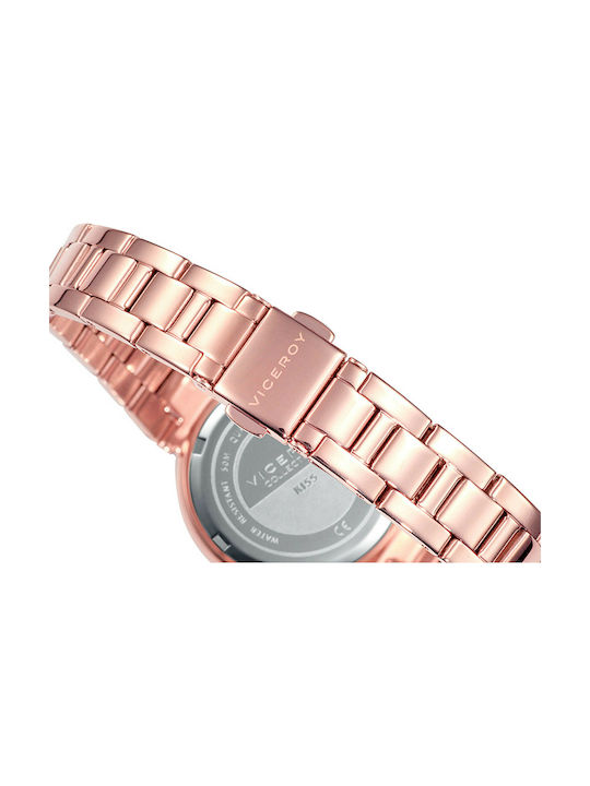 Viceroy Watch with Pink Gold Metal Bracelet