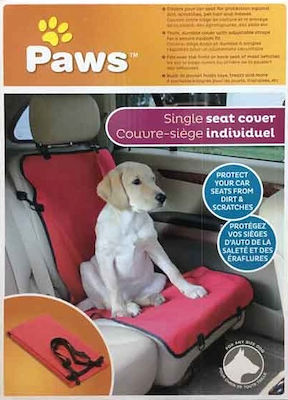 Pet Paws Single Seat Cover Waterproof Dog Seat Cover for Cars Waterproof Red 27796