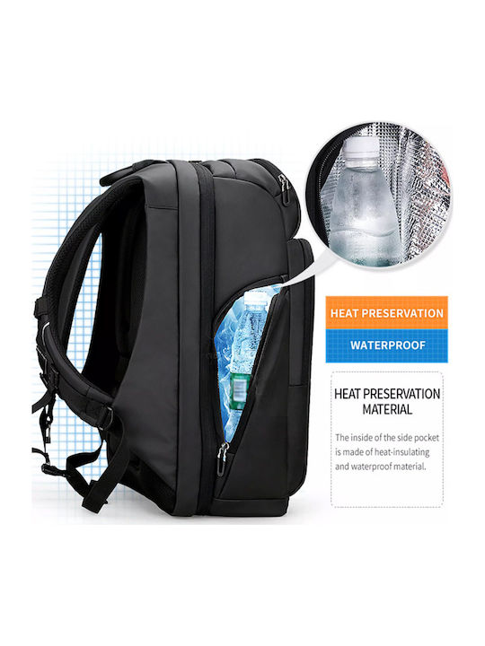 Mark Ryden MR7080D Wasserdichte Rucksack Für Laptop 17.3 Mit USB-Anschluss In Schwarz