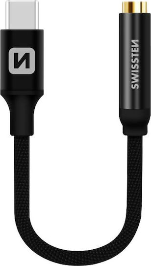 Swissten Μετατροπέας USB-C male σε 3.5mm female 1τμχ 73501301