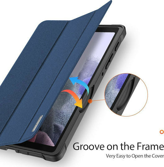 Dux Ducis Domo Flip Cover Δερματίνης Μπλε (Galaxy Tab A7 Lite)