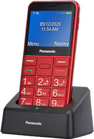 Panasonic KX-TU155 Single SIM Mobile Phone with Large Buttons Red