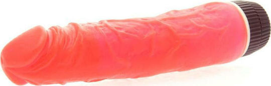 Kinx Slim Veined Jelly Vibrator Realistic Vibrator 18.75cm Roșu