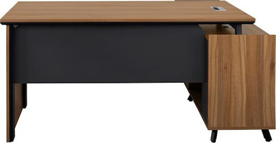 Ecke Büroschreibtisch Supreme 160x160x75cm Grey / Honey Oak