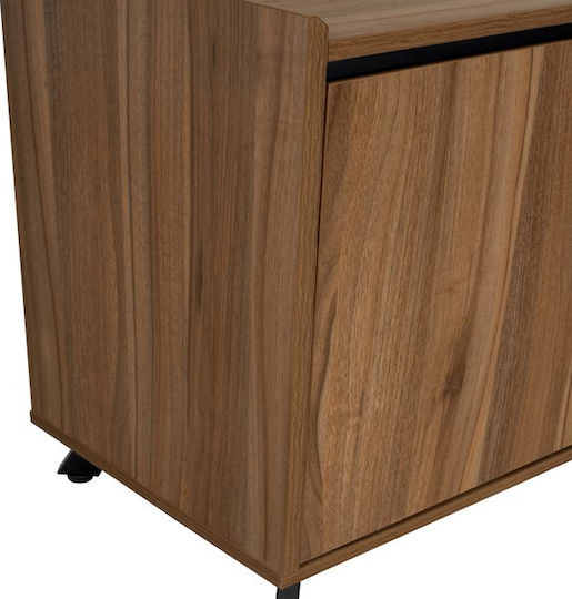 Birou Profesional Colțar Supreme Din Lemn Gri / Stejar Miere 160x160x75 cm