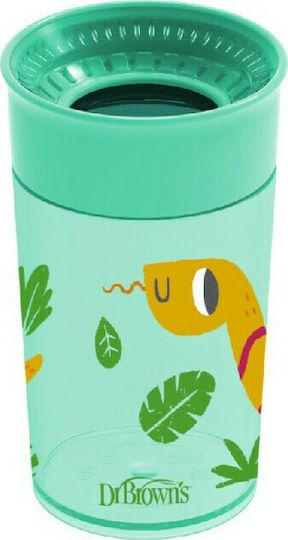 Dr. Brown's Baby Cup Cheers 360° made of Plastic Green 300ml for 9m+m+