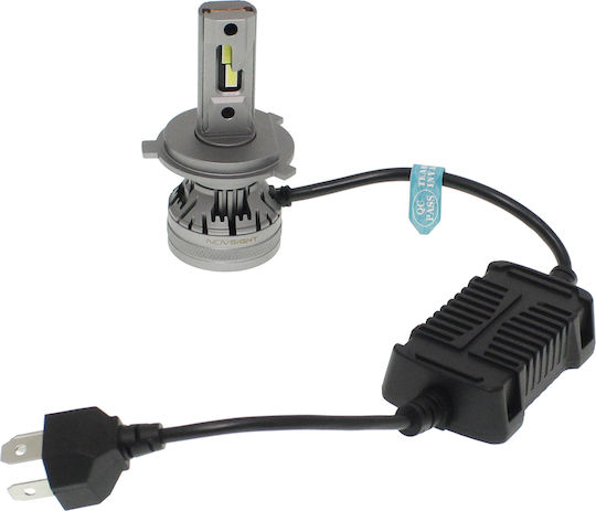 NovSight Lamps Car N37 H4 LED 6500K Cold White 12-24V 120W 2pcs