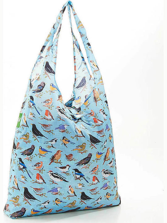 Eco Chic Wild Birds Υφασμάτινη Τσάντα για Ψώνια σε Γαλάζιο χρώμα Eco Chic Wild Birds Υφασμάτινη Τσάντα για Ψώνια σε Γαλάζιο χρώμα