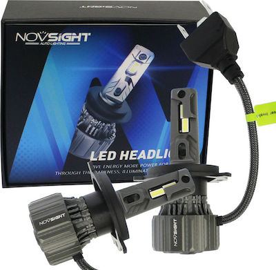 NovSight Lămpi Autoturismului N50 H4 LED 6500K Alb rece 12-24V 70W 2buc