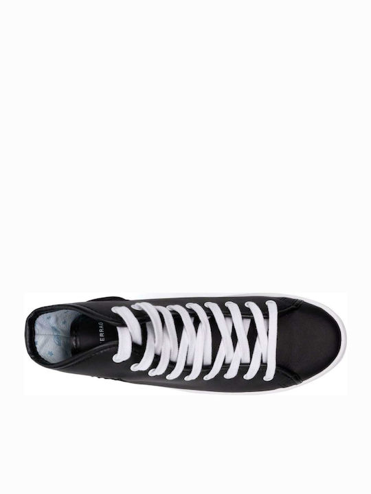 Damen Flatforms Stiefel Schwarz