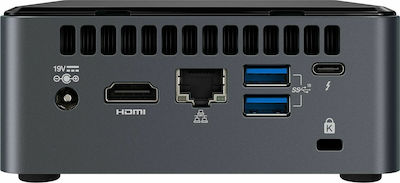 Intel NUC 10 Performance Kit NUC10i3FNHN Barebone (Core i3-10110U) 2xDDR4 SODIMM/M.2 & 2.5 HDD/WiFi+BT