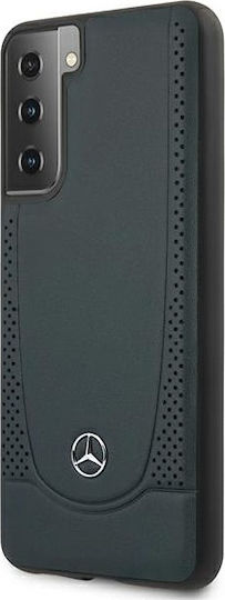 Mercedes-Benz Urban Back Cover Leather Navy Blue (Galaxy S21+) MEHCS21MARMNA