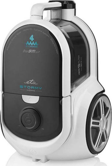 ETA Stormy Home Ηλεκτρική Σκούπα 800W με Κάδο 2.2lt Λευκή