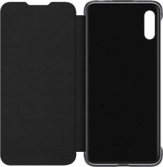 Huawei Book Δερματίνης Μαύρο (Huawei Y6 2019)