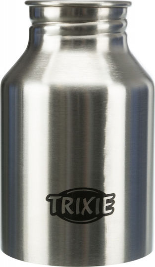 Trixie Automatic Stainless Steel Bottle Food & Water Slow Feeder for Dog 300ml in Silver Color
