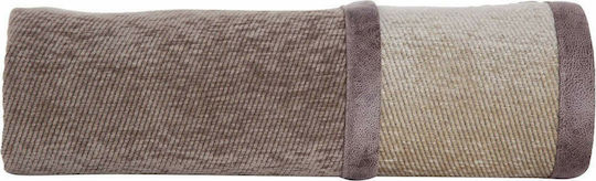 Nef-Nef Homeware New Tanger Armchair Throw 2 Sides 180x180cm Beige Ecru