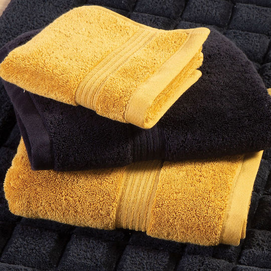Nef-Nef Homeware Bath Towel Aegean 80x160cm Mustard Weight 705gr/m²
