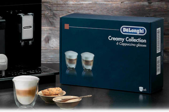 De'Longhi Set Pahare Cafea / Cafea Grecească Freddo Din Sticlă 190ml 6 Bucăți
