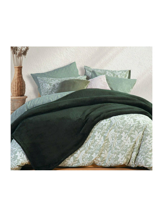 Nef-Nef Homeware Nasty Blanket Fleece Queen 240x220cm. 029390 Green