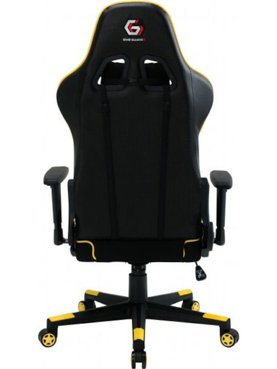 Gembird Scorpion Fabric Gaming Chair with Adjustable Arms Yellow