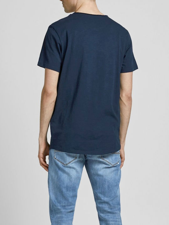 Jack & Jones T-shirt Bărbătesc cu Mânecă Scurtă sacou bleumarin