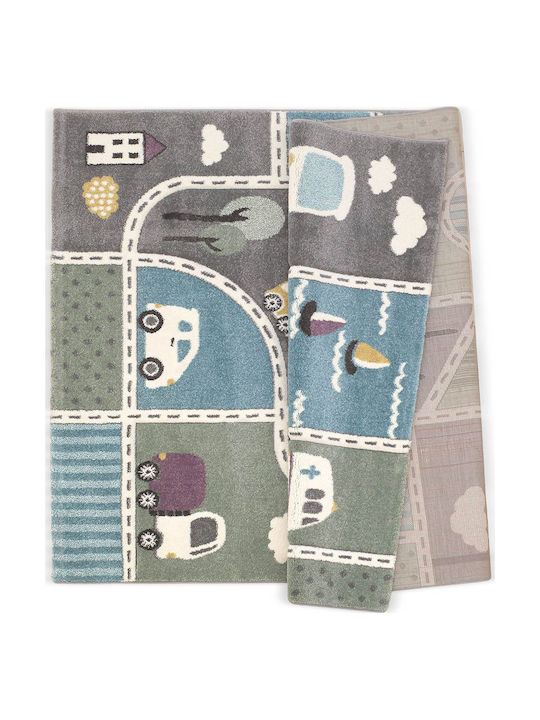 Newplan Bonita 262 Kinderteppich Grau 150x150cm Dicke 12mm
