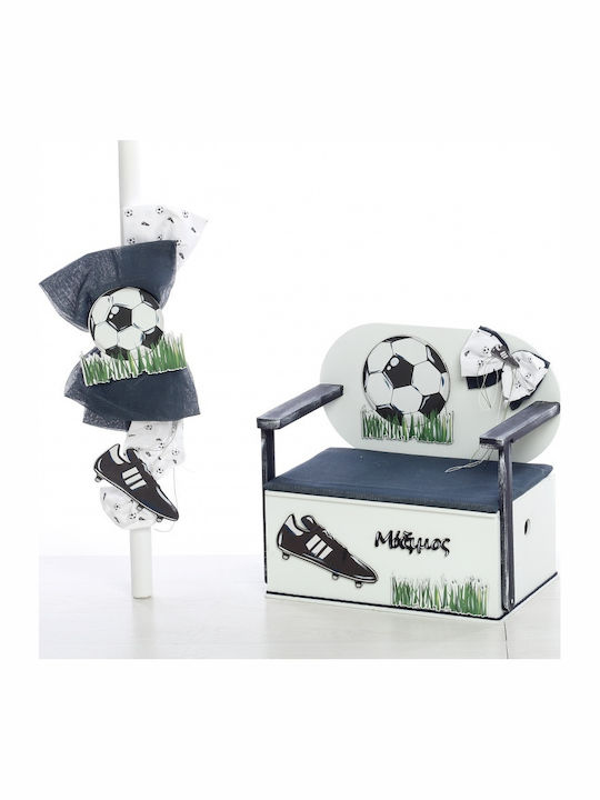 Bellissimo Football Baptism Set with Hot Air Balloon Theme