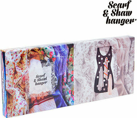 InnovaGoods Scarf & Shawl Schrankbügel für Schals Kunststoff Schwarz D4010161 1Stück