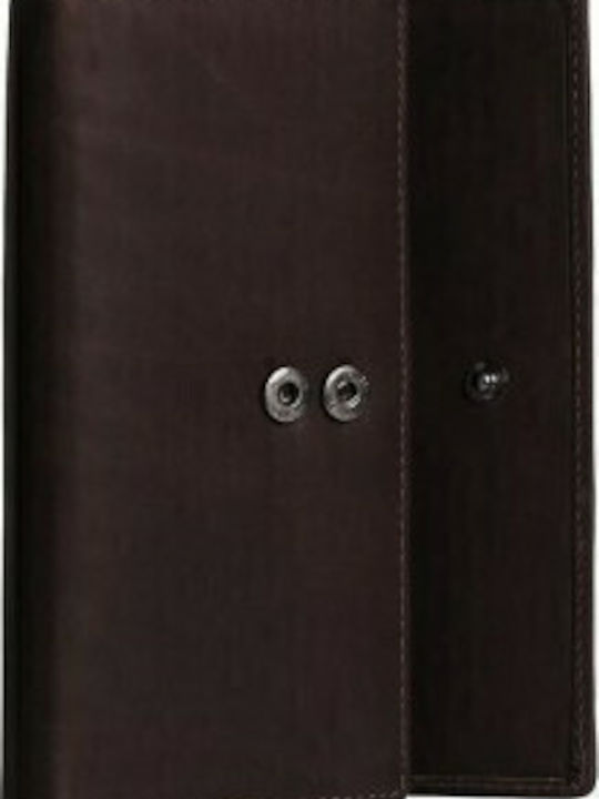 Large Leather Women's Wallet Classic Brown