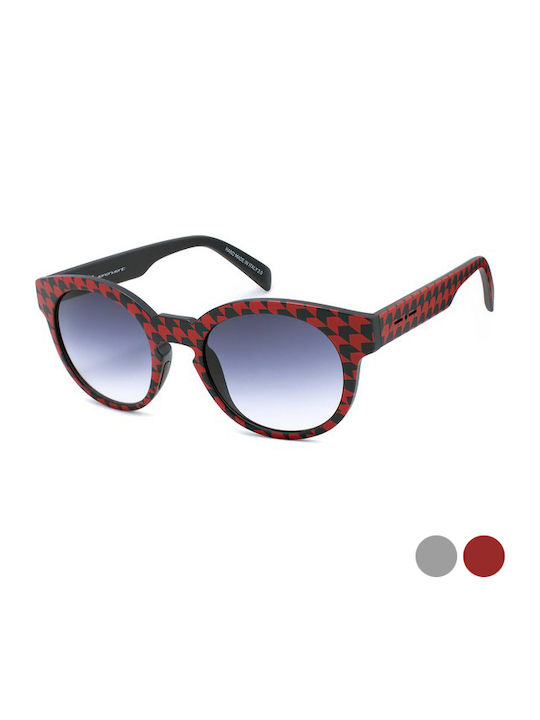 Italia Independent Women's Sunglasses with Multicolour Plastic Frame and Blue Lens 0909T.PDP.053