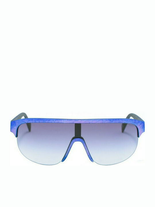 Italia Independent Men's Sunglasses with Blue Plastic Frame and Blue Lens 0911.021.017