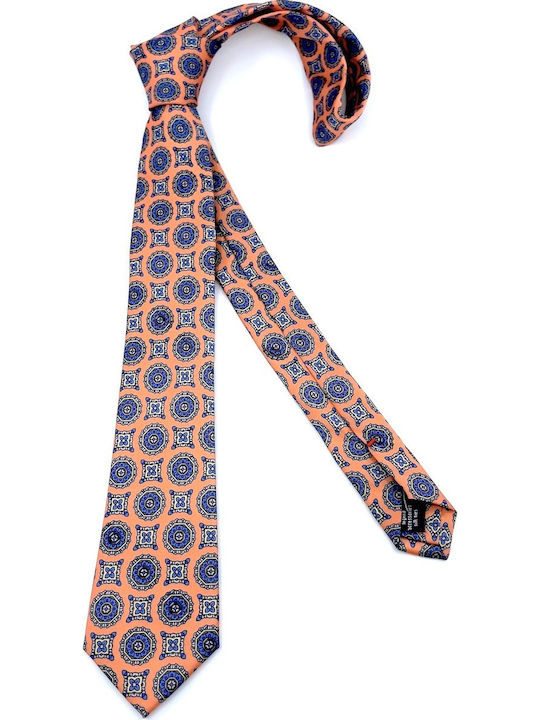 Legend Accessories Silk Men's Tie Set Printed Orange