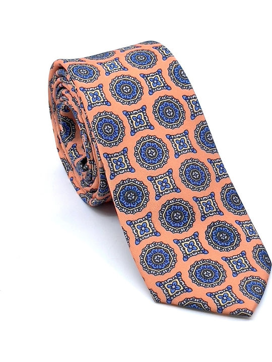 Legend Accessories Silk Men's Tie Set Printed Orange