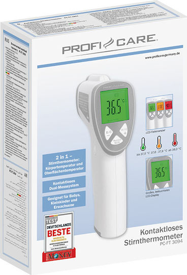 ProfiCare PC-FT 3094 Υπέρυθρο Θερμόμετρο Μετώπου Κατάλληλο για Μωρά
