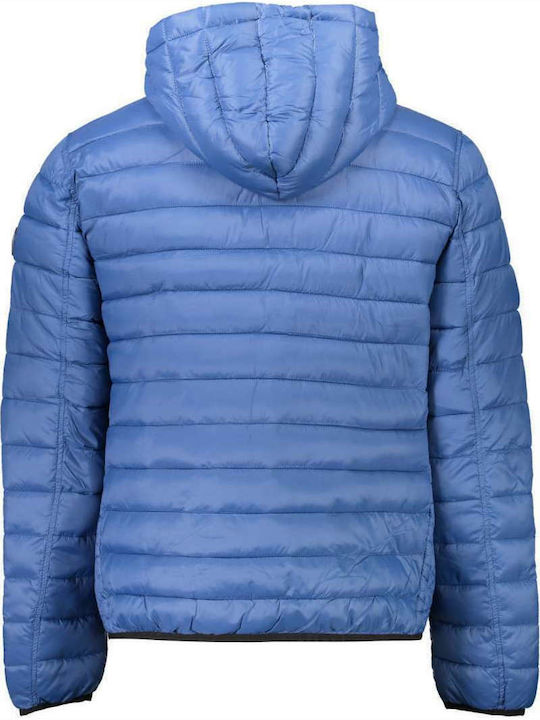 U.S. Polo Assn. Herren Winter Jacke Puffer Blau