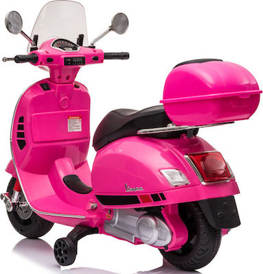 Motocicletă pentru copii Licențiat Vespa Piaggio Electrică 6 volți Roz