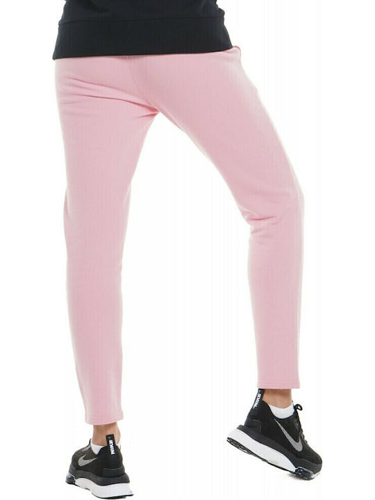 021144 Sweatpants Jogger Fleece Pink
