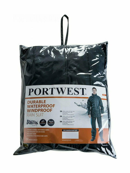 Portwest Impermeabil Bărbătesc Costum de Lucru Albastru