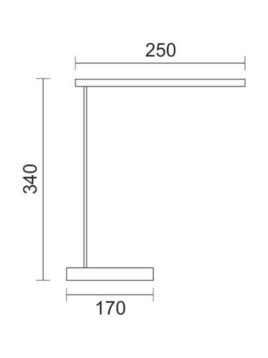 Spot Light LED Lumină de Birou în Culoarea Negru
