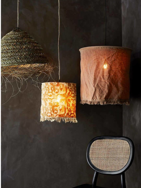 Madam Stoltz Conical Lamp Shade Beige with Diameter 50cm Palm leaves 50x30cm