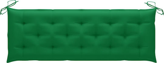 vidaXL Gartenstuhlkissen Mit Rückenlehne Grün 150x50cm