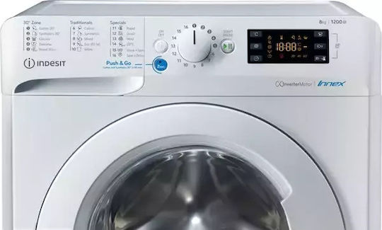 Indesit BWE 81285X W EE N Πλυντήριο Ρούχων 8kg 1200 Στροφών Water Balance Plus F163709