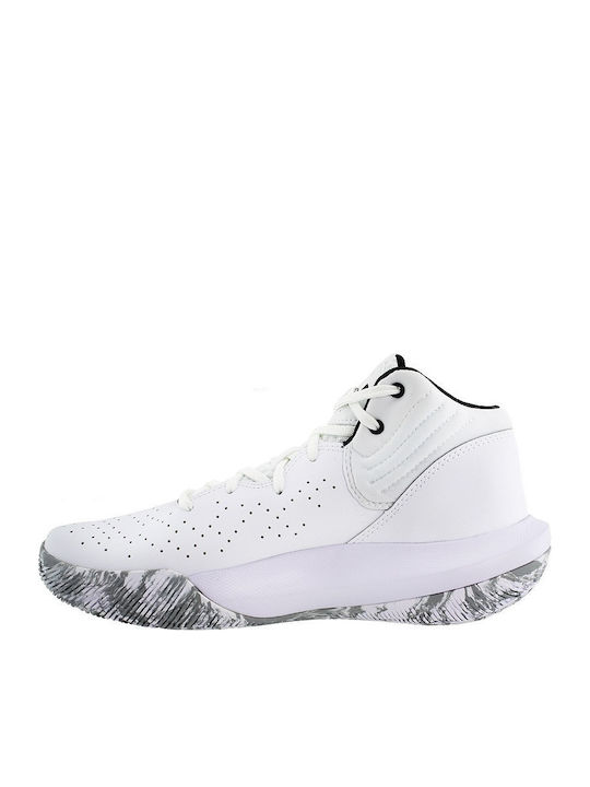 Jet 21 High Basketball Shoes White / Black