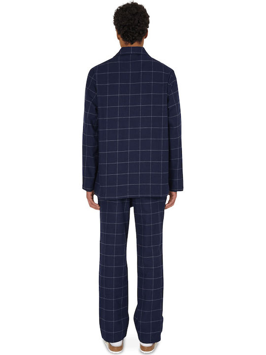Ralph Lauren Men's Winter Checked Pajamas Set Navy Blue Ralph Lauren Men's Winter Checked Pajamas Set Navy Blue