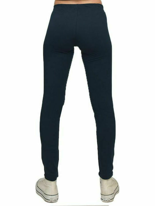 Paco & Co Frauen Lang Leggings mit Fleece-Futter Marineblau