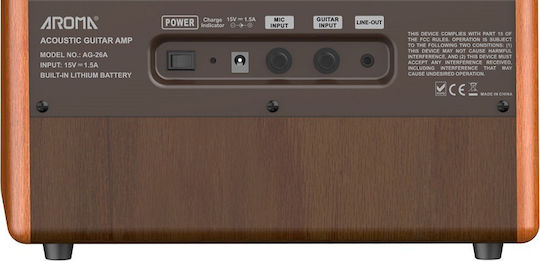 Aroma AG26A Combo Amplificator Instrumente Acustice 1 x 6.5" Maro