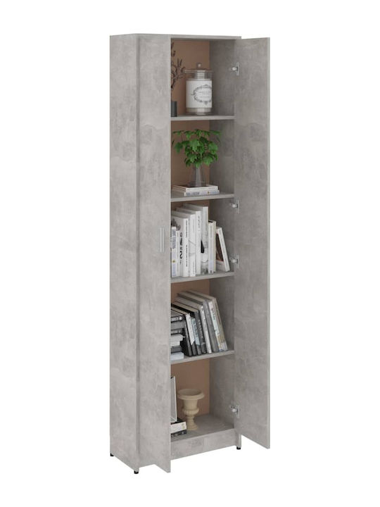 Doppeltür Kleiderschrank Grey Concrete 55x25x189cm