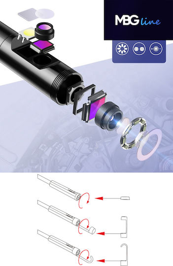 MBG Inspection Camera Duo Ендоскопична Камера с Кабел 10м