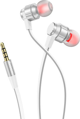 Hoco M85 În ureche Handsfree cu Mufă 3.5mm Argint